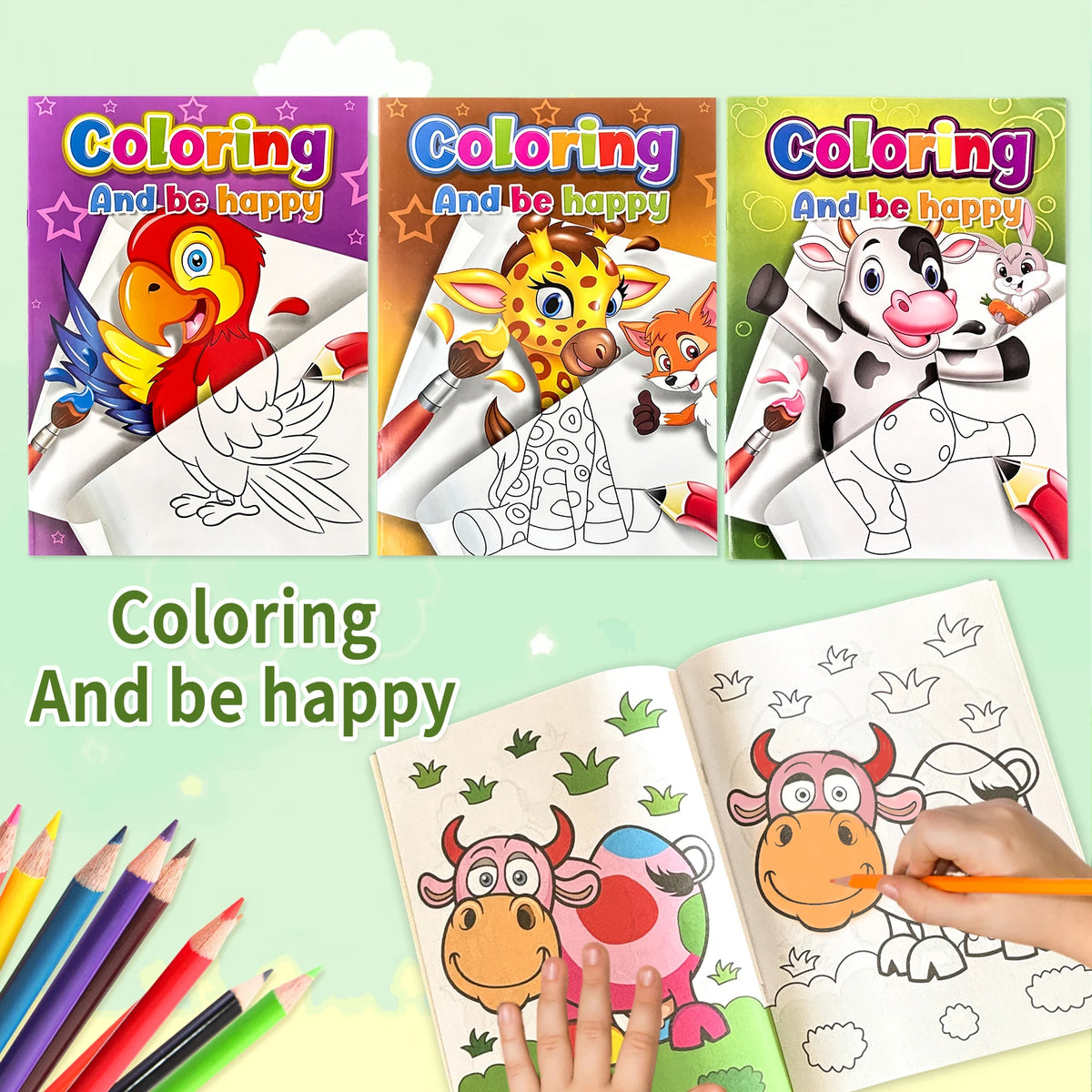 Children Coloring Book Animal Patterns — Swuffy