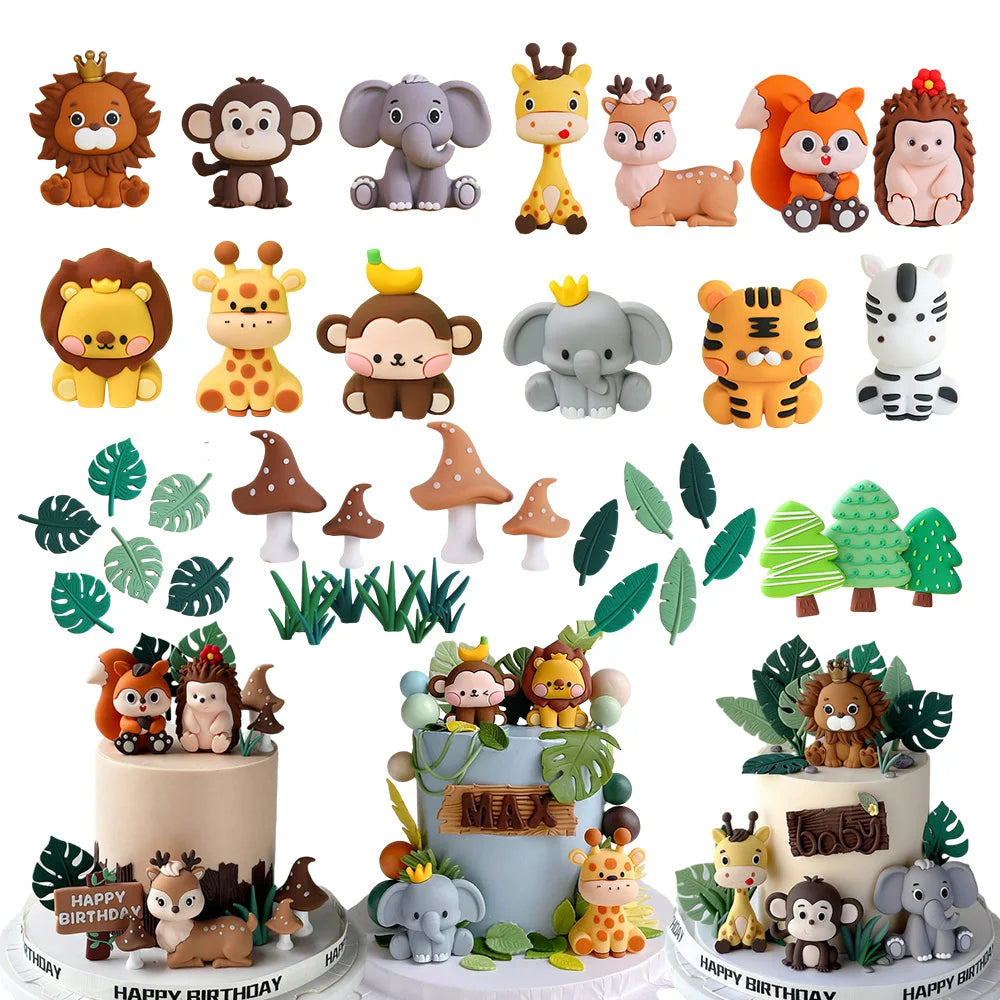 Safari Animal Cake Toppers Lion — Swuffy