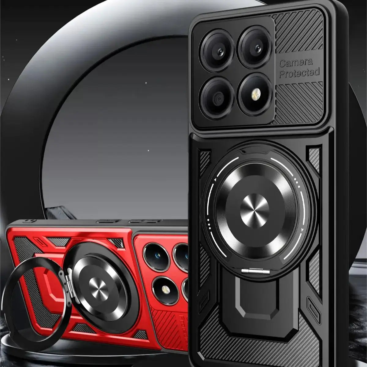 Nuvora 360 Degree Rotating Magnetic Bracket Armored Phone — Nuvora