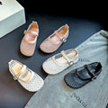 Girls Sandals Mesh Weave Soild — Swuffy