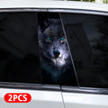 Wolf Head Car Pillar Sticker — Swuffy