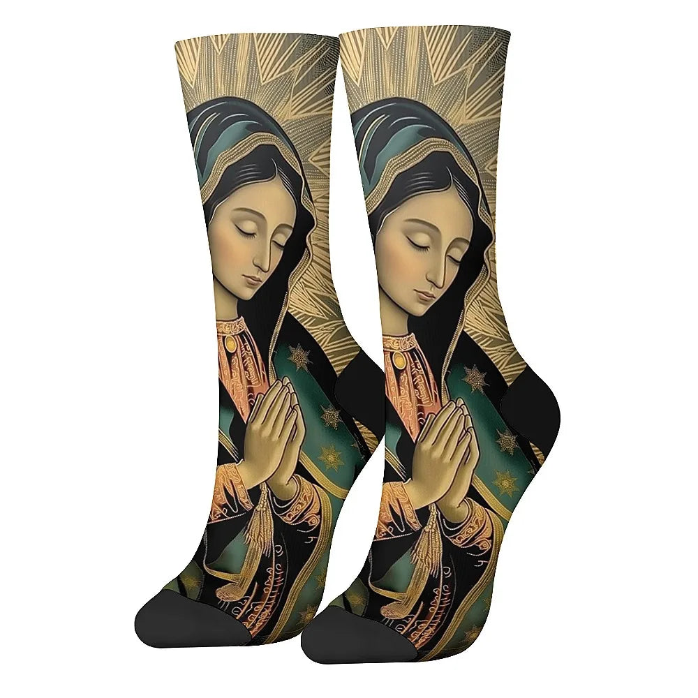 Novelty Virgin Mary Retro Socks — Swuffy