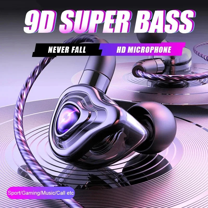 Eardeco Wired Headphones Mic Hifi — Swuffy