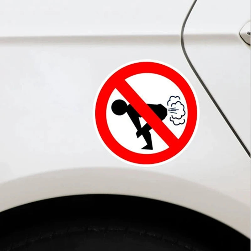 Interesting No Farting Car Sticker — Swuffy