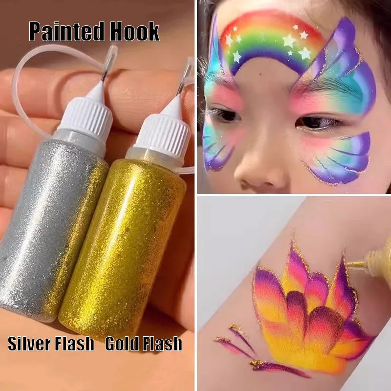 Watercolor Stroke Glitter Chalk Facial — Swuffy