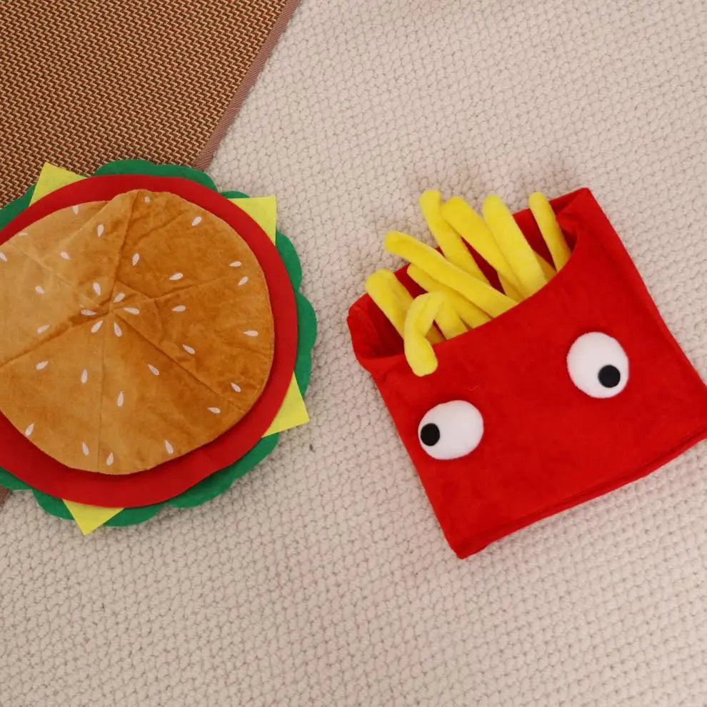 Funny French Fries Burger Hats — Swuffy