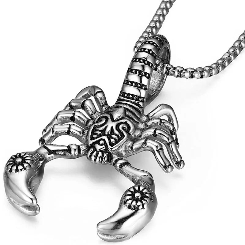 Gothic Retro Scorpion Pendant Necklace — Swuffy