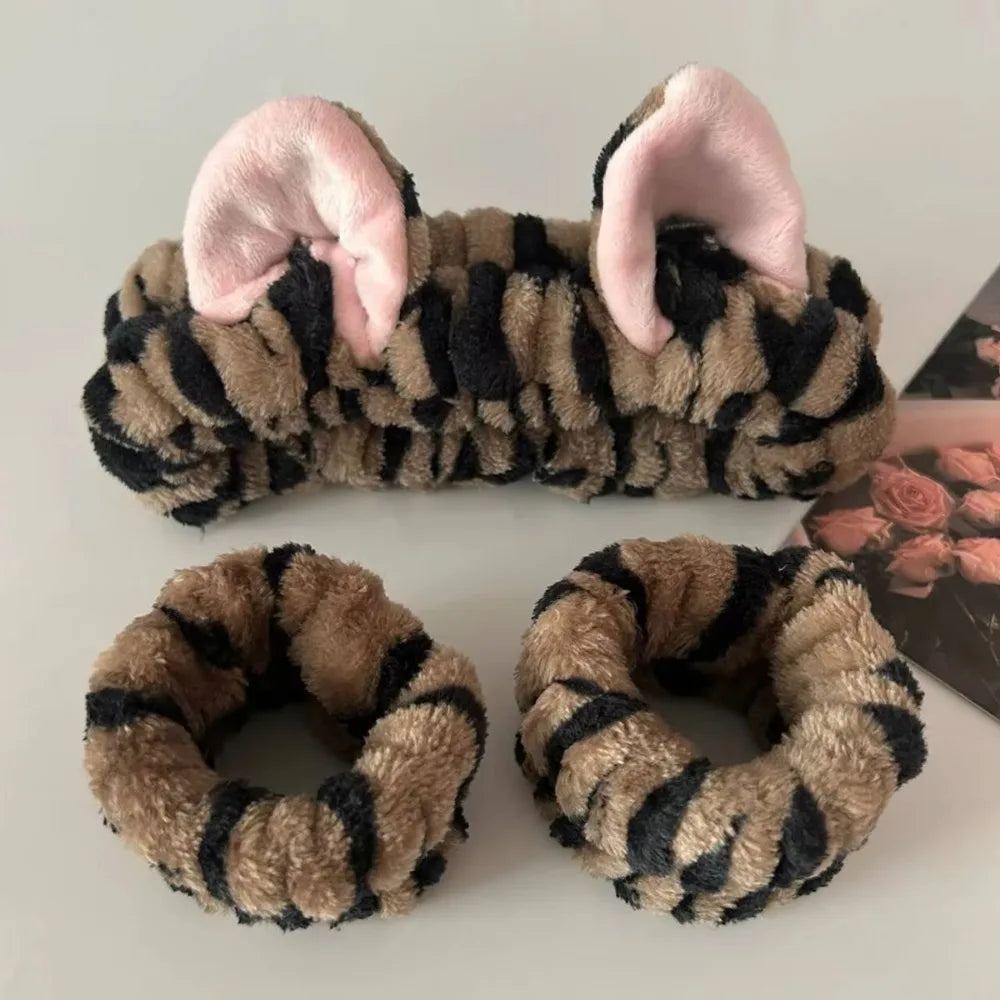 Cat Ear Leopard Print Headband — Swuffy