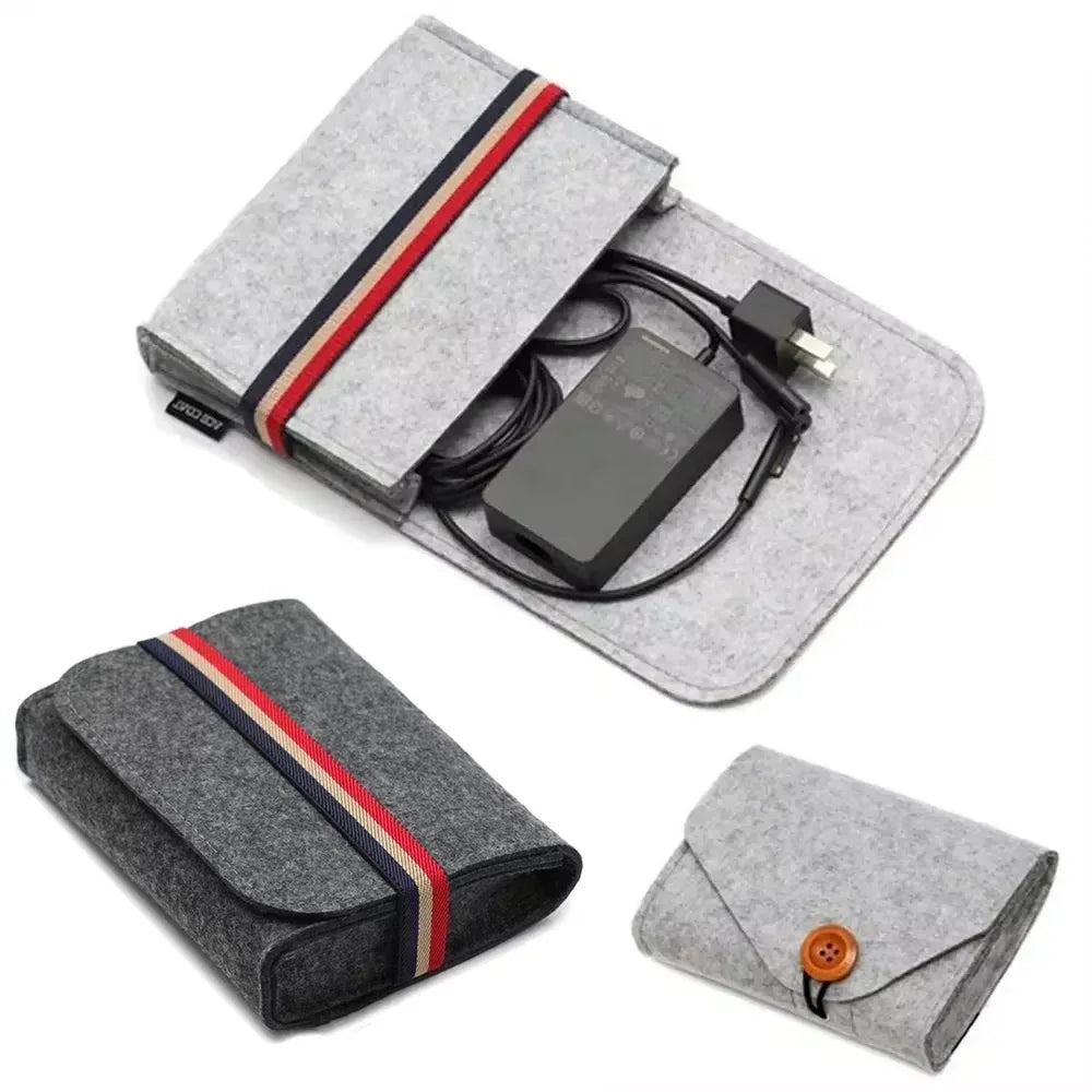 Felt Charger & Cable Storage Bag — Swuffy