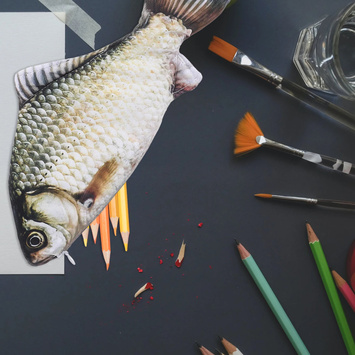 Fish-Shaped Pencil Pouch — Swuffy
