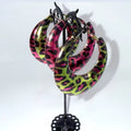 Jewelry Pink Leopard Print Earrings — Swuffy
