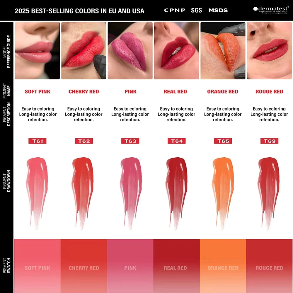 Famisoo Colors Permanent Makeup Pigments — Swuffy