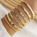 Punk Gold Bracelets Simple Streetwear — Swuffy