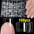 Clear Short Square Nail Tips — Swuffy