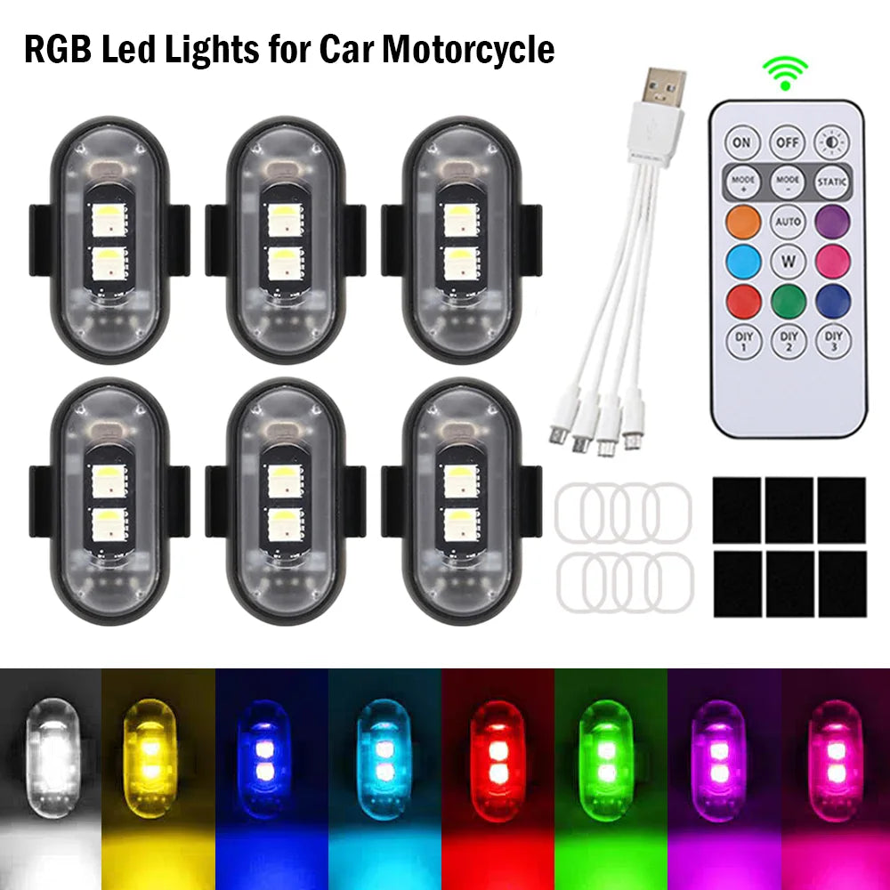 Wireless RGB Strobe Lights USB — Swuffy