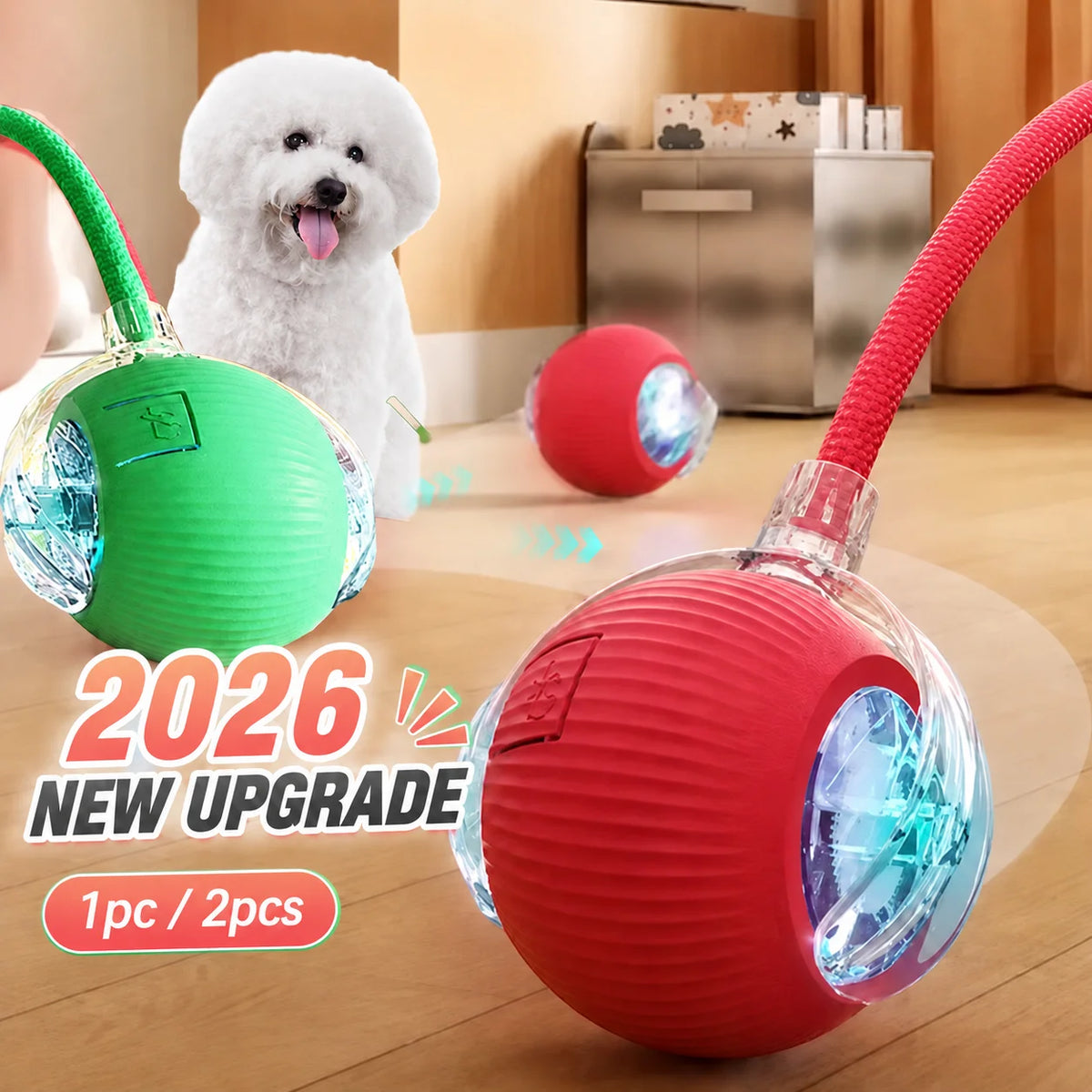 Nuvora Dog Interactive Ball Toy Automatic Rolling Dog — Nuvora