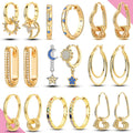 Gold & Silver Hoop Earrings — Swuffy