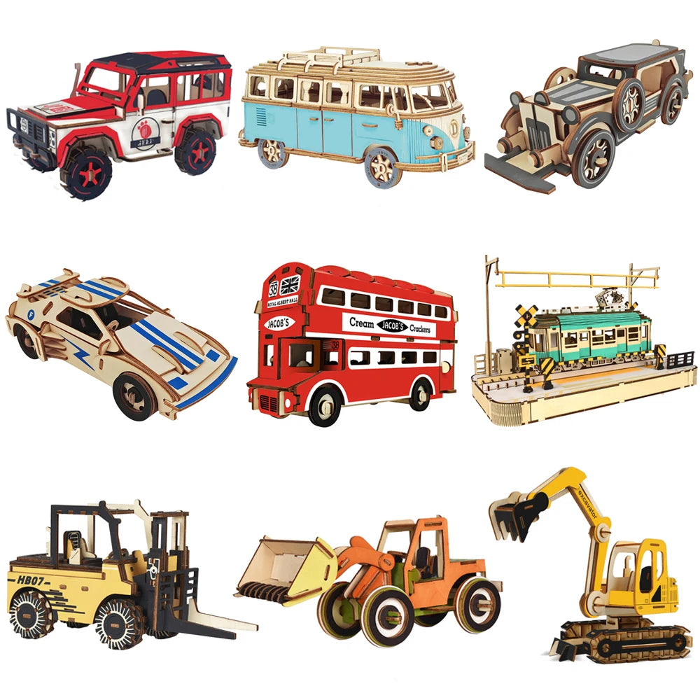 Wooden Car Puzzle Laser Cutting — Swuffy