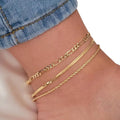 Nuvora Dgiddk Stainless Steel Anklet Boho Triple Simple — Nuvora