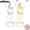 Wostu Sterling Silver Dachshund Pendant — Swuffy