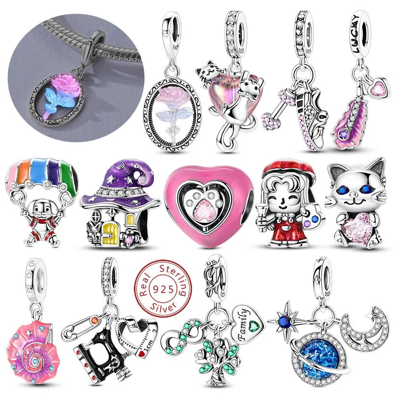 Sterling Silver Charms Beads Luminous — Swuffy