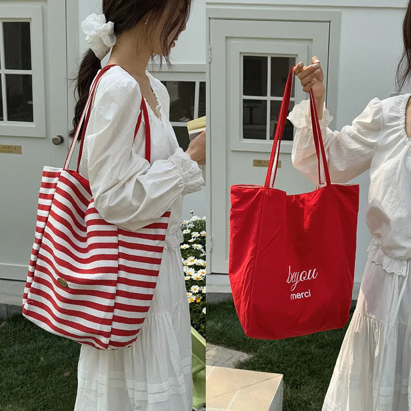 Casual Large Capacity Canvas Shoulder — Swuffy