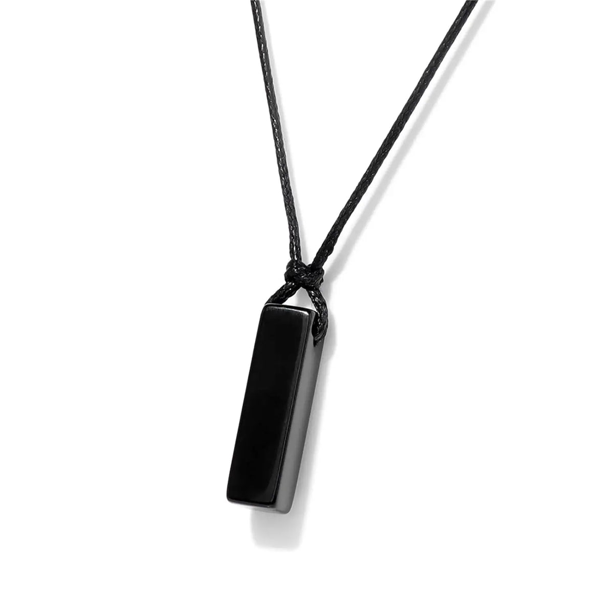 Black Tourmaline Necklace Black Obsidian — Swuffy