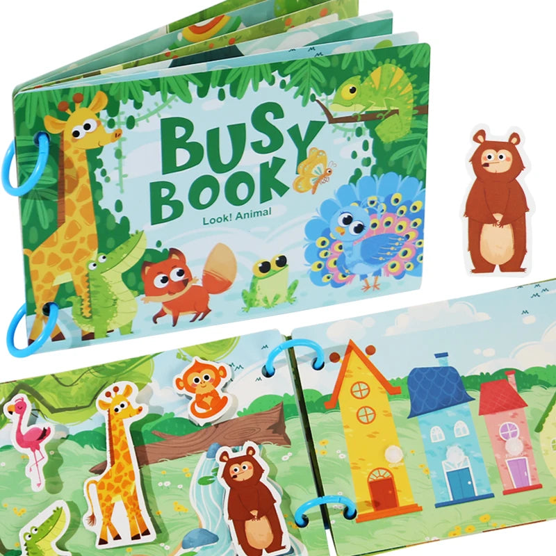 Montessori Baby Busy Stickers Book — Swuffy