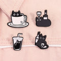 Cartoon Big Eyes Black Cat — Swuffy