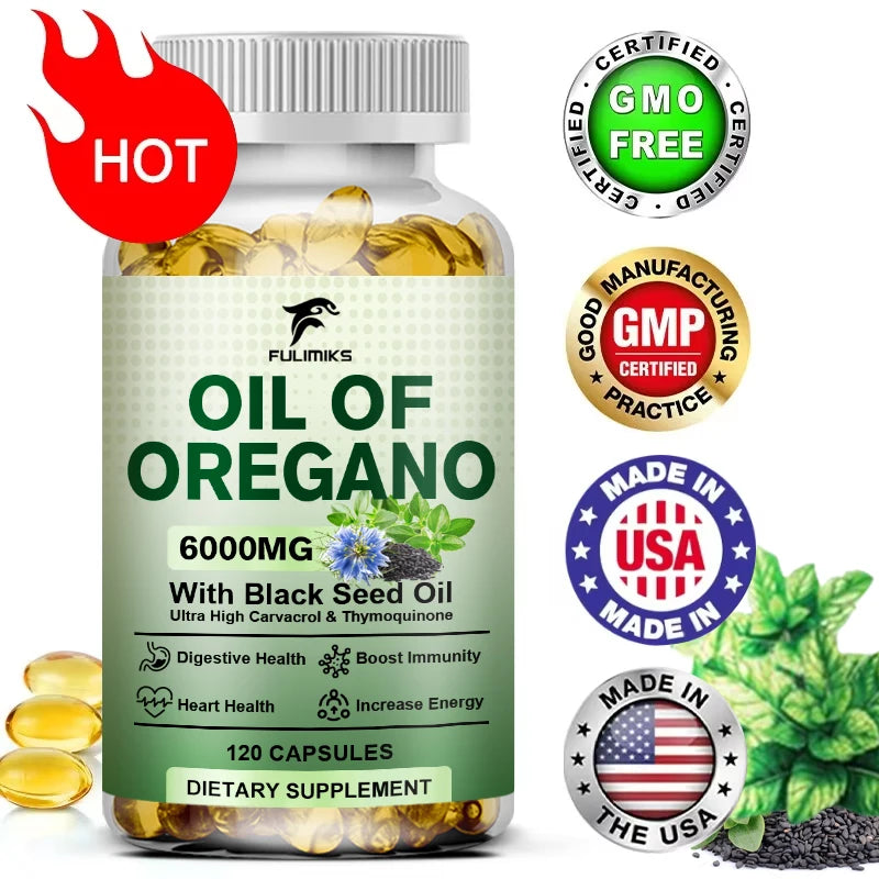 Oil Oregano Softgels Organic Oregano — Swuffy