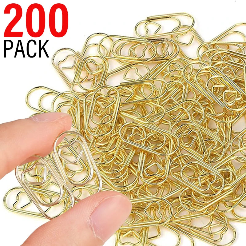 Love Heart Metal Paperclips Binder — Swuffy
