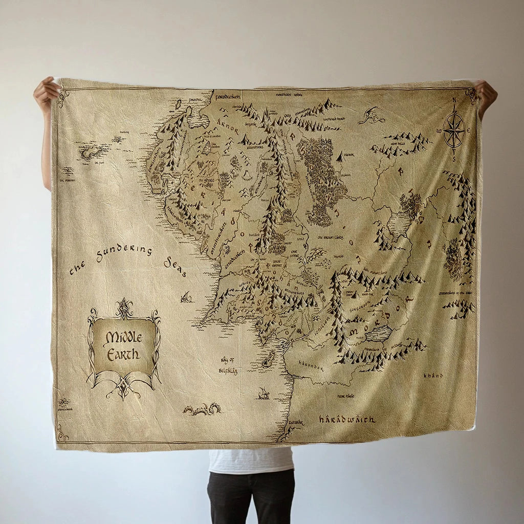 Middle Earth Map Lords Rings — Swuffy