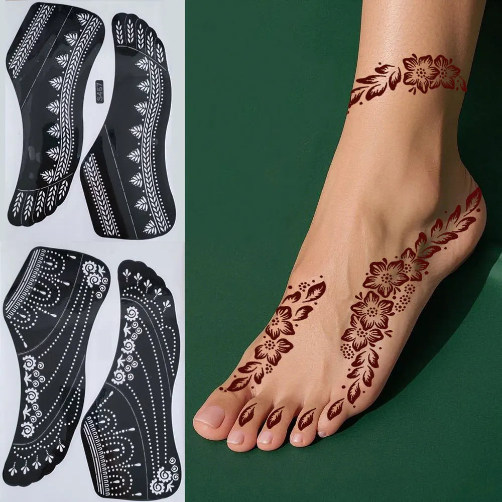 Henna Template Foot Painting Reusable — Swuffy