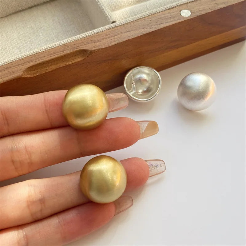 Frosted Gold Plated Brushed Spherical — Swuffy