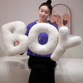Letters Throw Pillow Hand Crafted — Swuffy