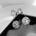 Earrings Double Cubic Zirconia Drop — Swuffy