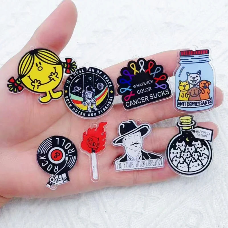 Cartoon Character Acrylic Pendant Accessories — Swuffy
