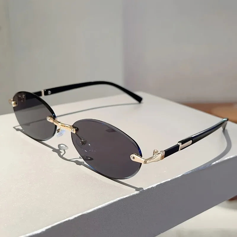 Rimless Cat Eye Glasses Lightweight — Swuffy