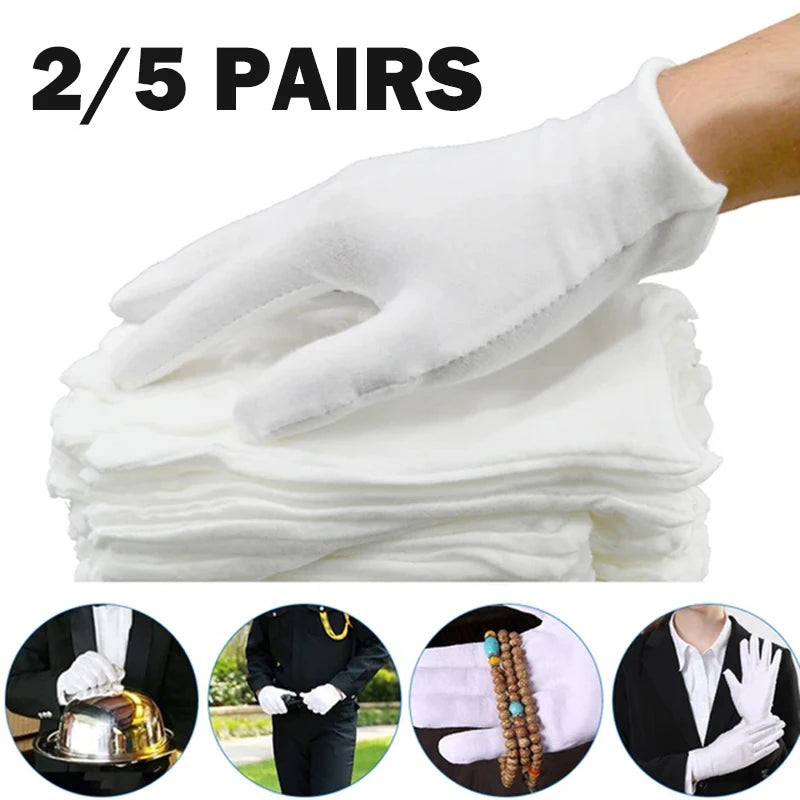 White Cotton Gloves Pack — Swuffy