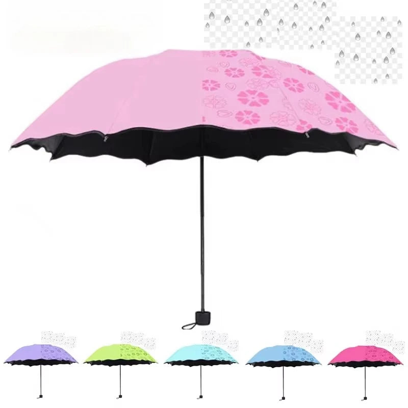 Water Flowering Umbrella Manual Black — Swuffy