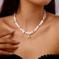 Natural Stone Boho Irregular Necklace — Swuffy