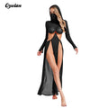 Sheer Dress Hooded Face Mask — Swuffy