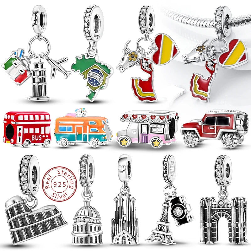 Nuvora Original Charms Bead 925 Sterling Silver Paris — Nuvora