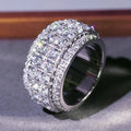 Half Round Cubic Zirconia Rings — Swuffy