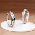 Sterling Silver Shining Zircon Earrings — Swuffy