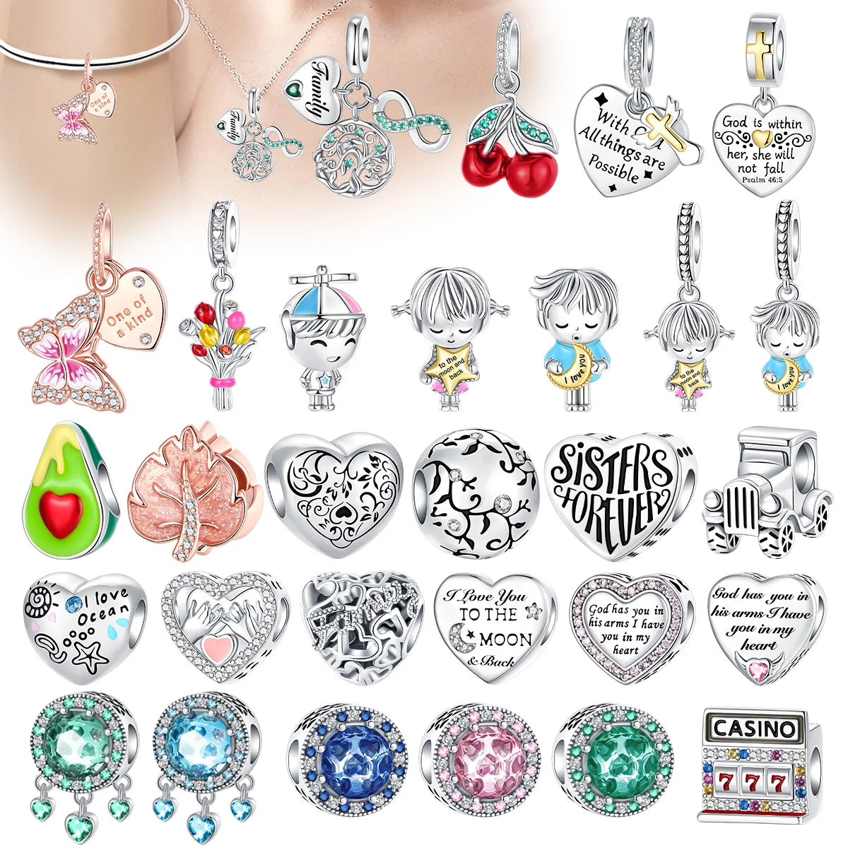 Boy Girl Pendant Heart Shaped — Swuffy
