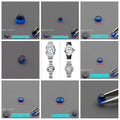 Blue Sapphire Round Suitable Cartir — Swuffy