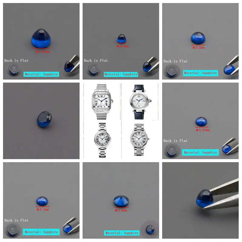Blue Sapphire Round Suitable Cartir — Swuffy