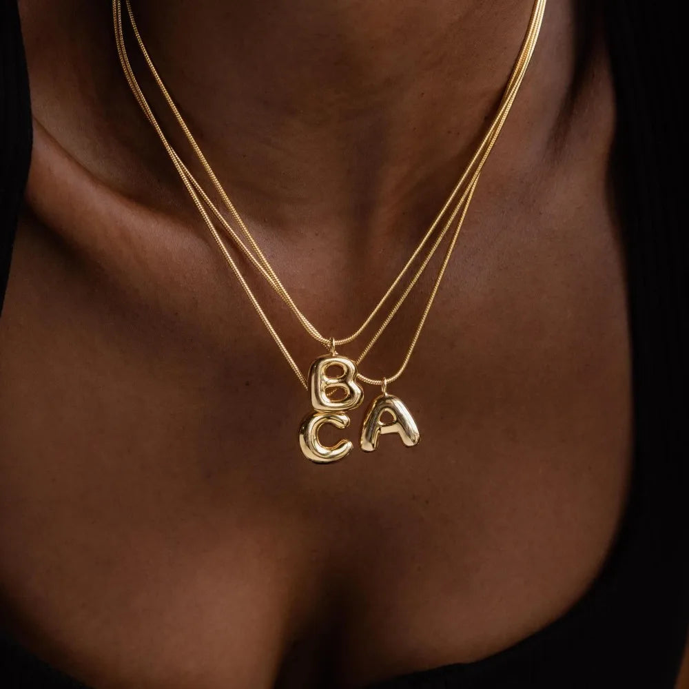 Dainty Pendant Personalized Initial Letter — Swuffy