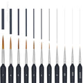 Black Detail Paint Brushes Fine — Swuffy